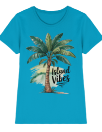 Island Vibes T-Shirt – Bananenpalme im Aquarell